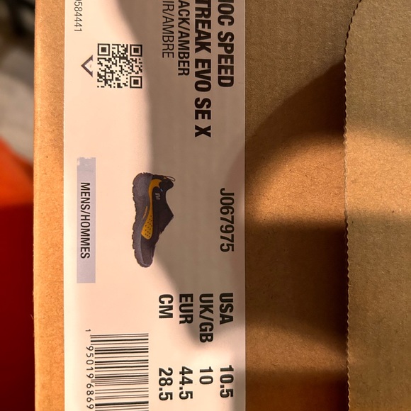 NEW Men’s 10.5, 1TRL Merrell X NMC Moc Speed Streak Evo SE X in Black/Amber - Picture 6 of 11